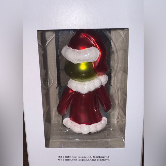 Dr. Seuss's! The Grinch With Present Christmas Ornament, Blown Glass - N… - Picture 11 of 13